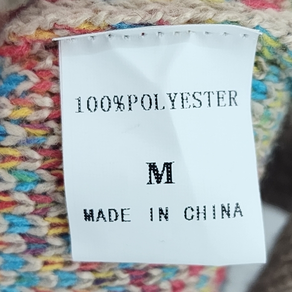 Royal + Reese Women's Pentagram Pattern Open Front Knit Cardigan - M - Picture 8 of 8